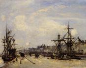 约翰巴托特琼坎 - Honfleur the Railroad Dock